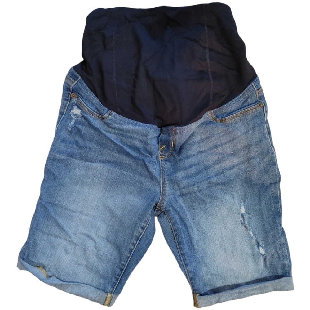 ❗$1 Bundled❗ISABEL MATERNITY Blue Denim Bermuda Shorts